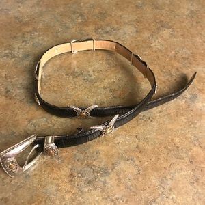 Black embellished Brighton belt